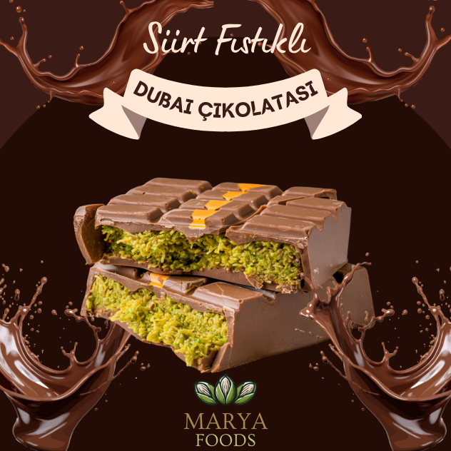 Siirt Fıstıklı Dubai Çikolatası (500gr)