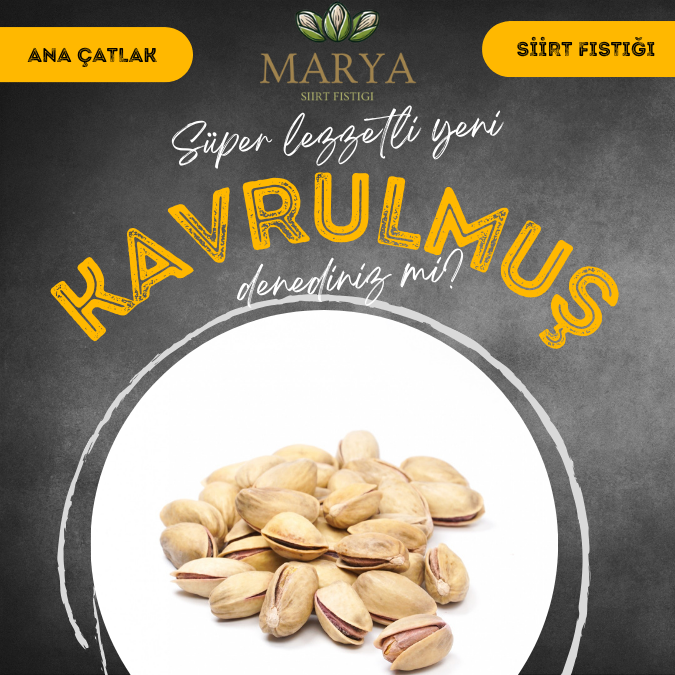 Kavrulmuş Ana Çatlak Siirt Fıstığı (1000 gr.)