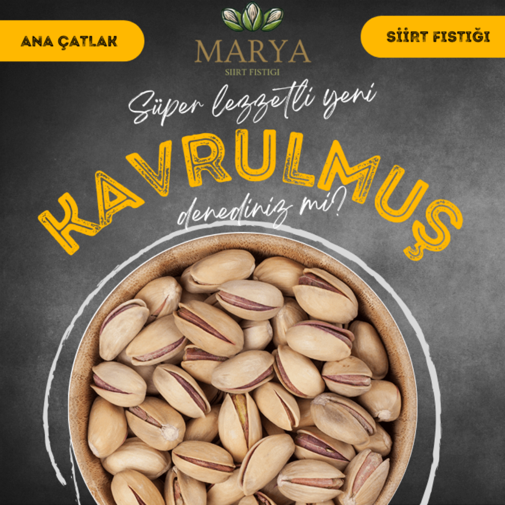 Kavrulmuş Ana Çatlak Siirt Fıstığı (1000 gr.)